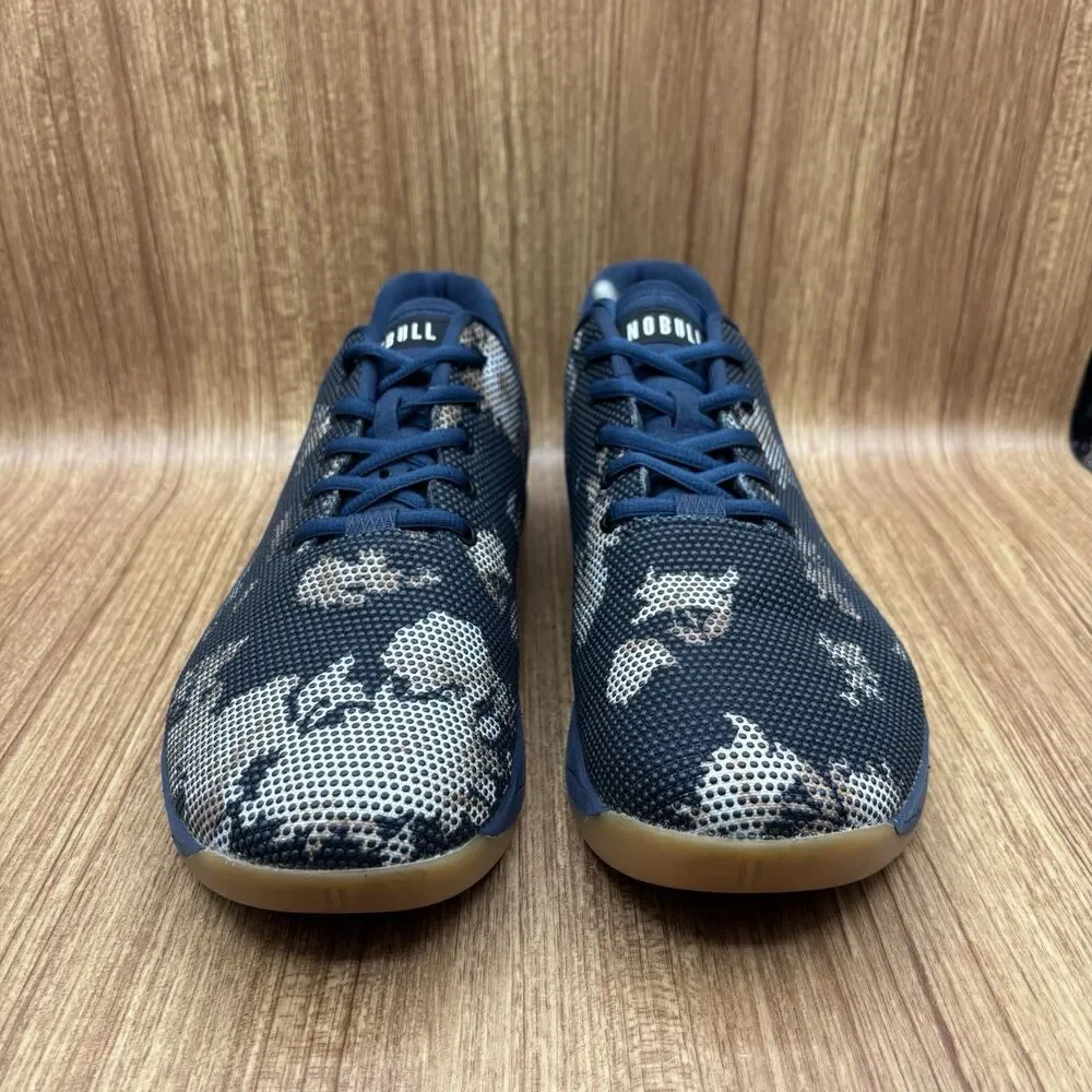 NOBULL Trainer SuperFabric Men Size 12.5 EU‎ 47 Navy Blue Floral Print Sneaker